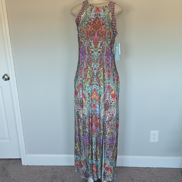 London Times Dresses & Skirts - London Times colorful rwmetro paisley print maxi dress-12